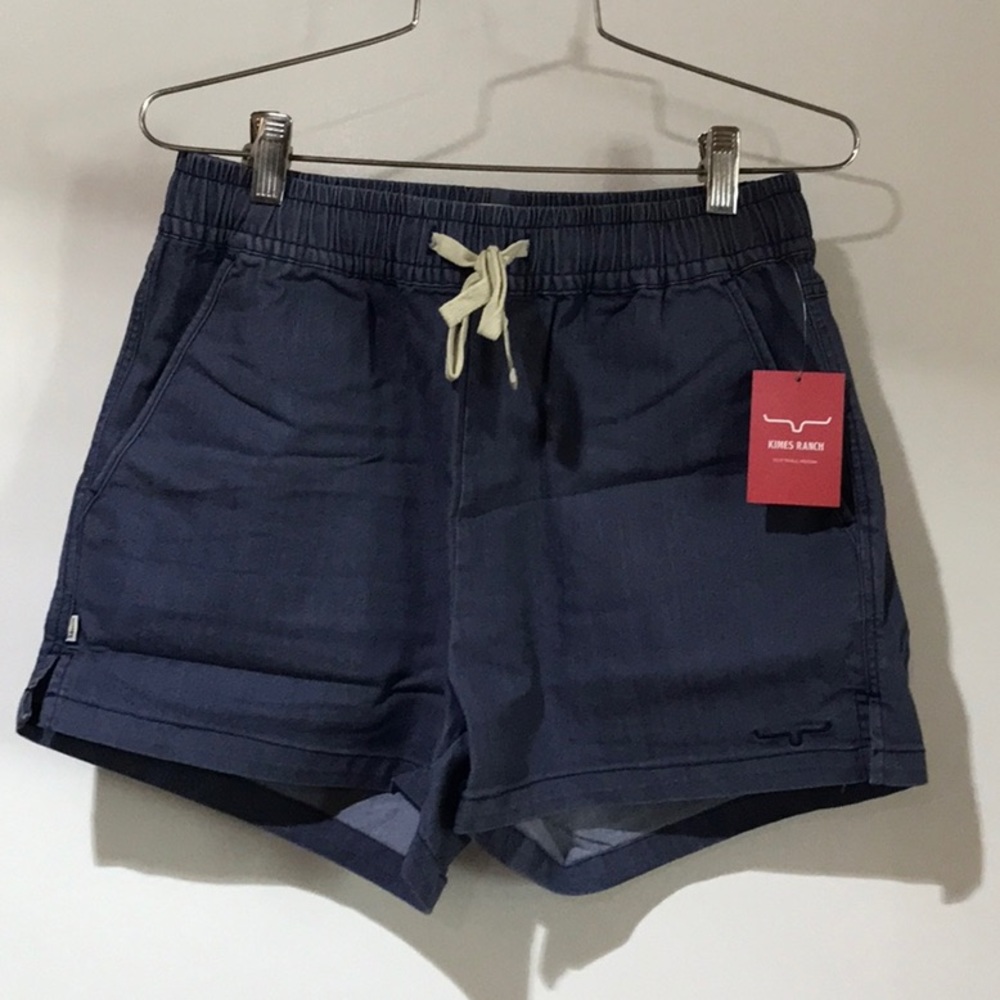 Kimes Ranch Navy Blue Women's Drawstring Shorts